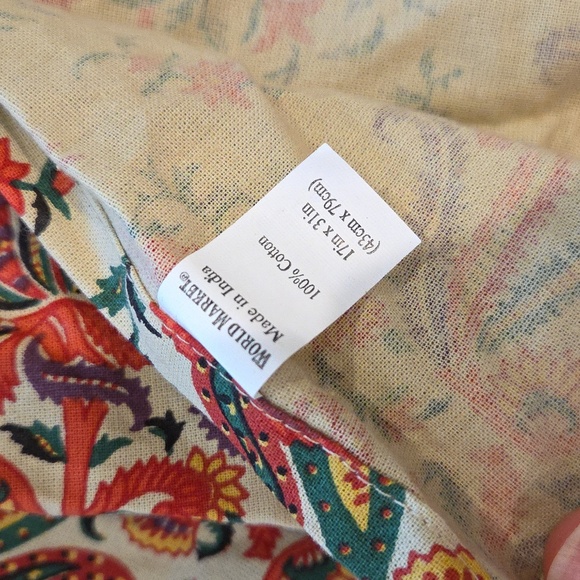 World Market 100% Cotton Apron - Picture 3 of 3